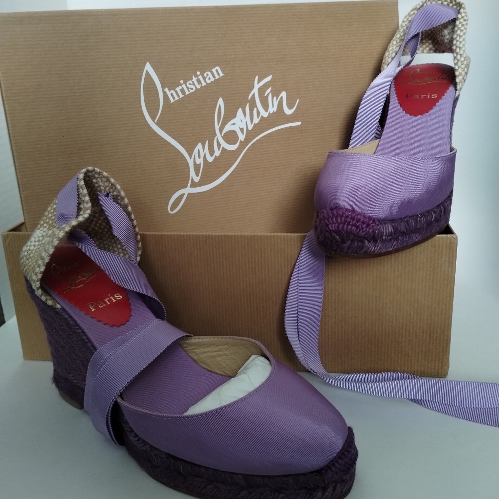 Christian Louboutin Brigitte 100 Espadrille Sandals US 6